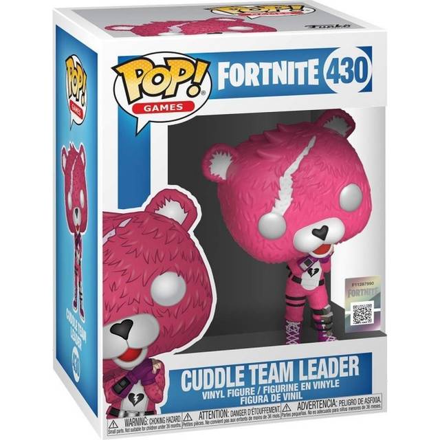 POP Funko Fortnite 430 Cuddle Team Leader Flocked (ingen klistermärke)