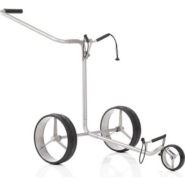 3-wheeled manual golf trolley JuCad Titan - Argenté
