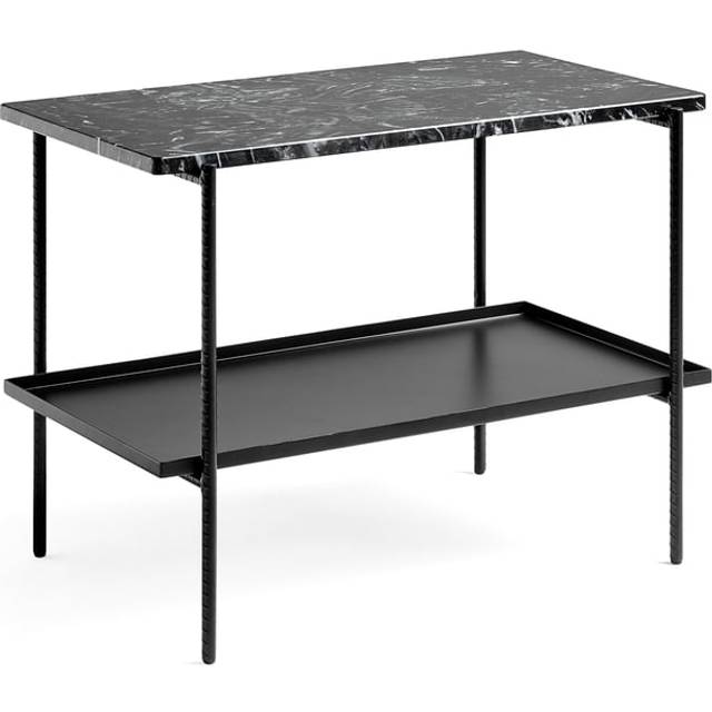 HAY Rebar sidobord 75x44x55 cm Black marble-black