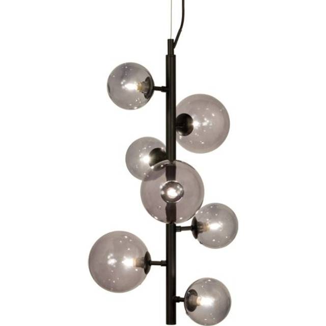 MOLEKYL taklampa lodrät, tenn/vit - Aneta Lighting
