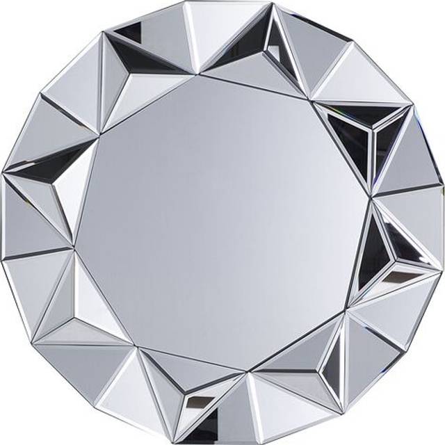 Wall Mirror HABAY 70 cm 70 cm Silver