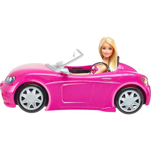 Mattel DJR55 Barbie Doll and Glam Convertible