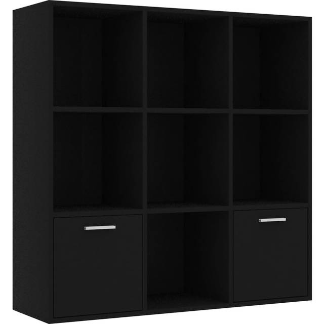 vidaXL Book Cabinet Concrete Grey 98x30x98 cm Engineered Wood