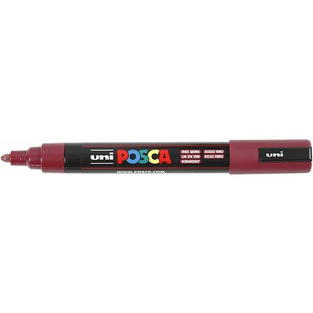 Uni : Posca Marker : PC-5M : Medium Bullet Tip : 1.8 - 2.5mm : Red Wine