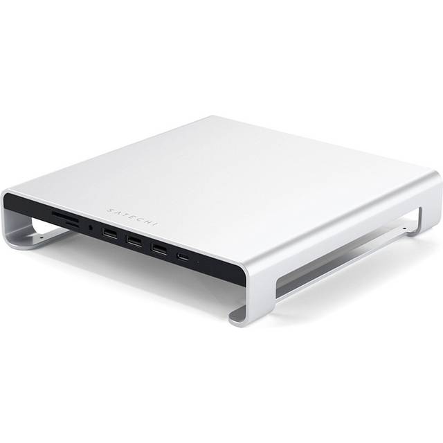 Satechi Type-C Aluminum Monitor Stand Hub for iMac - docking station + monitor stand