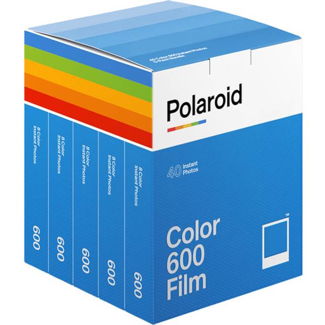 600, färgfilm med vita ramar, 5-pack