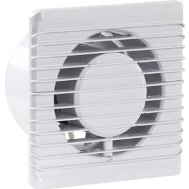 (Timer) Low Energy Silent Bathroom Extractor Fan 100mm Timer Cord Switch Humidistat