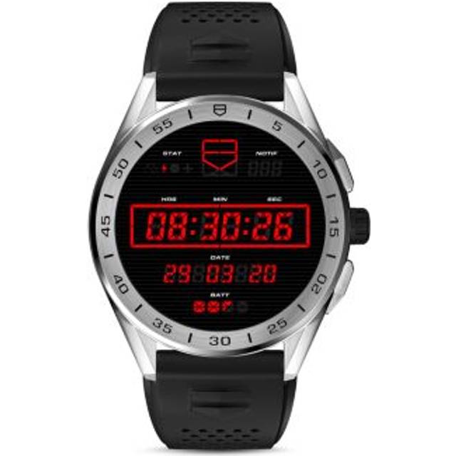 TAG Heuer Watch Connected 45 Steel Black Rubber D - Black