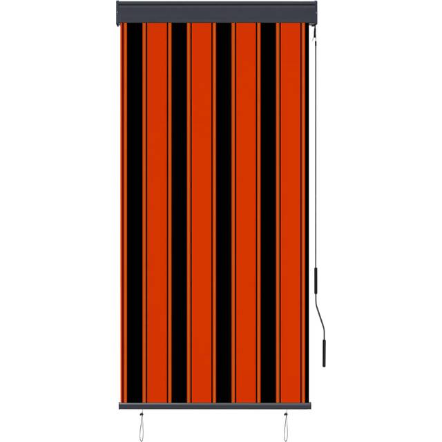 Rullgardin utomhus 80x250 cm orange och brun