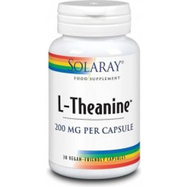 Solaray, l-theanine, natural lemon-lime, 200mg, 30 chewable tablets