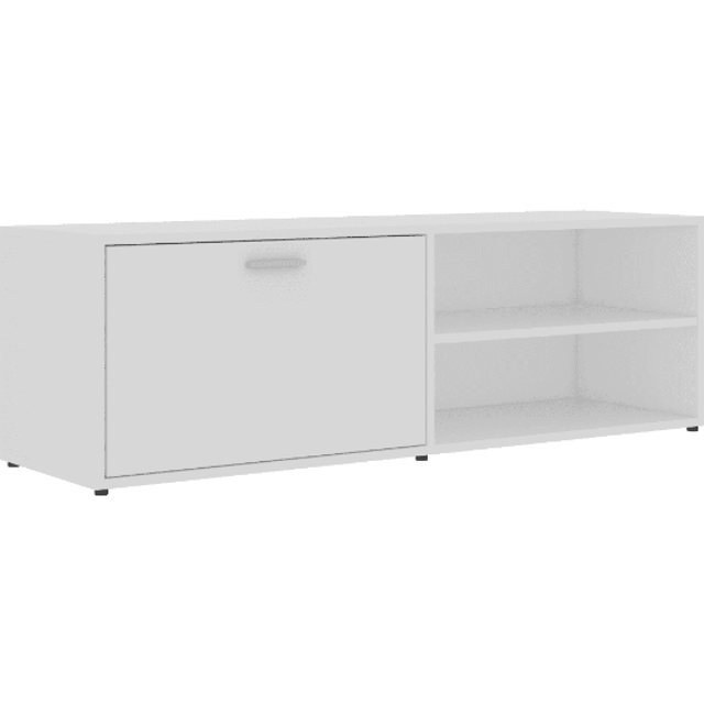 Vidaxl Tv Cabinet Tv Stand Hifi Cabinet Stereo Cabinet Plasma Cabinet Sideboard Cupboard Living Room Furniture White Engineered Wood, White