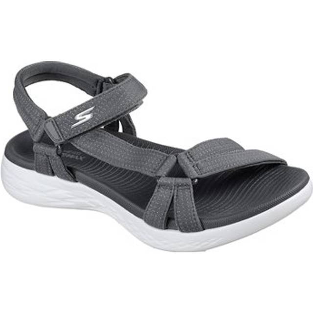 Skechers On-the-go 600 – Brilliancy sportsandal för kvinnor, Träkol, 42 EU