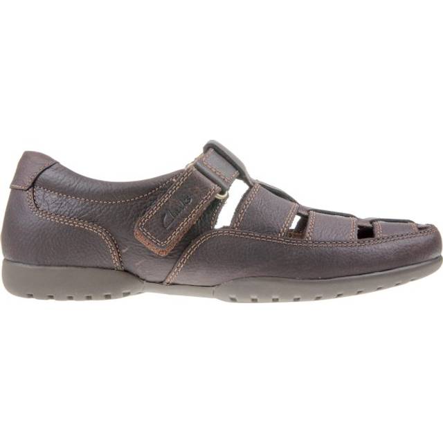 Clarks Recline Open Mens Brown Shoes Leather - Size UK 8.5