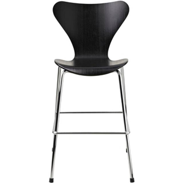 Fritz Hansen 3177 Sjuan Junior stol krom Ash black