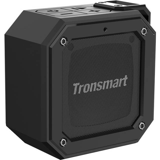 Tronsmart Element Groove Portable Bluetooth Speaker IPX7 Water-resistant 24 Hours Playtime Superior Bass - Black - Black & White