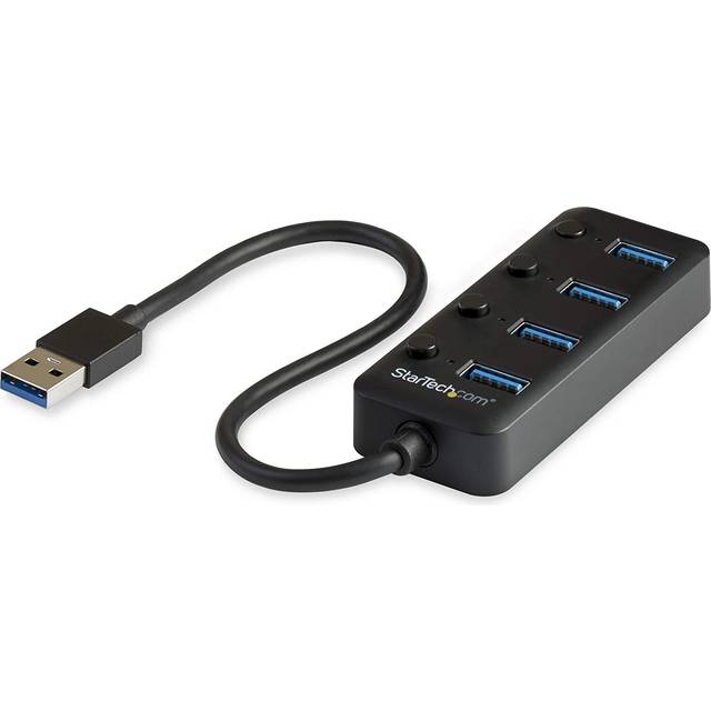 StarTech.com 4-Port USB 3.0 Hub - 4x USB-A with Individual On/Off Switches