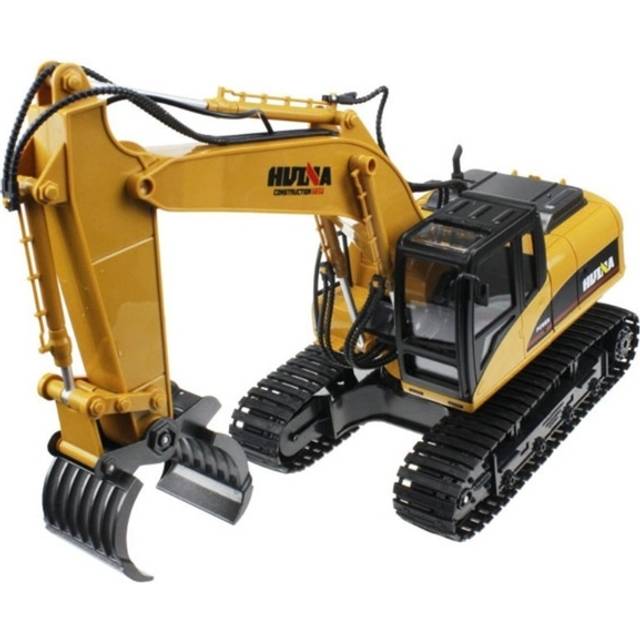 CY1570 2.4G 16ch RC Timber Grabber with Die Cast Grab Constuction Vehicle, Yellow/Grey