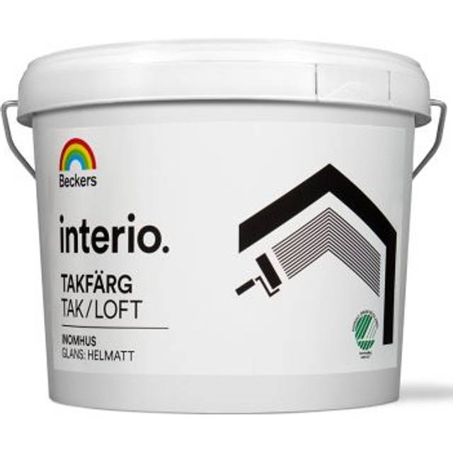 Beckers Takfärg, Interio helmatt, 10L, Vit