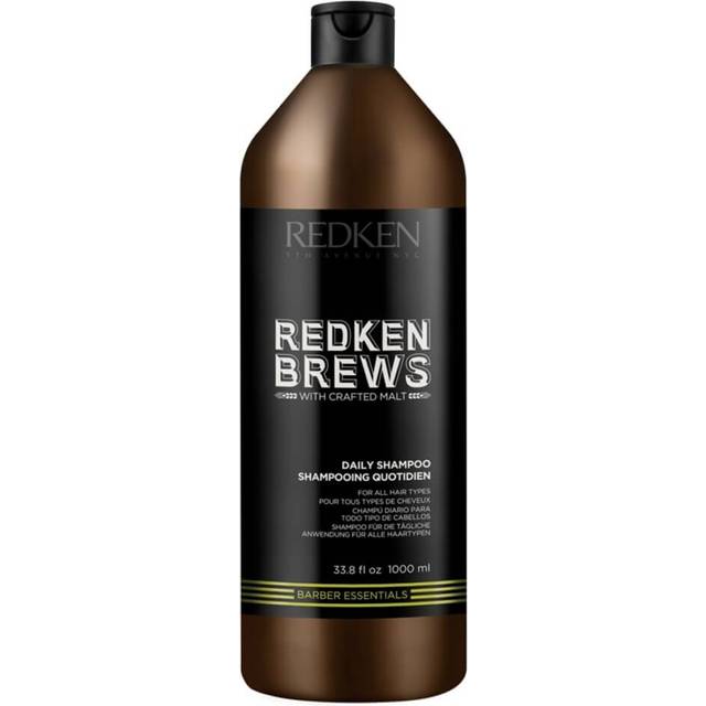 Redken Brews Daily Shampoo For Men | Lightweight Hydrating Hair Cleanser | Add Moisture and Shine to Dry Hair | For All Men's Hair Types