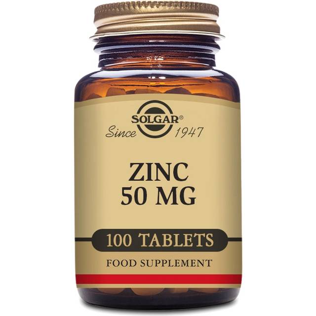 Solgar Zinc 50 mg - 100 Tablets