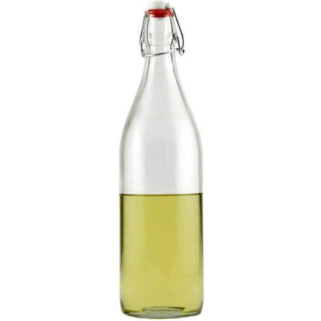 Giara bottle with swing top for storing liquids