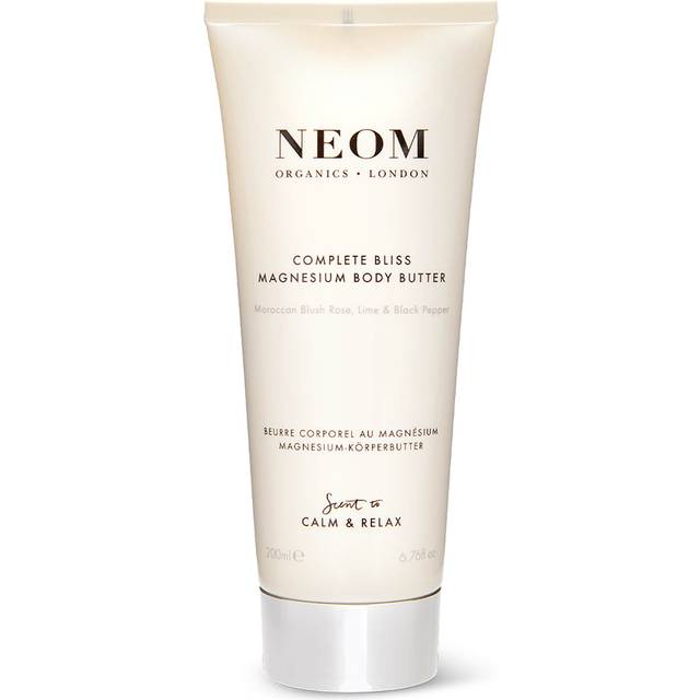 NEOM- Complete Bliss Magnesium Body Butter, 200ml | Cream Moisturiser With Essential Oils | Nourish & Soften | Fruity & Floral