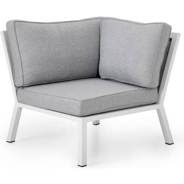 Brafab Belfort hörndel Svart med grå dyna 88 x 88 cm