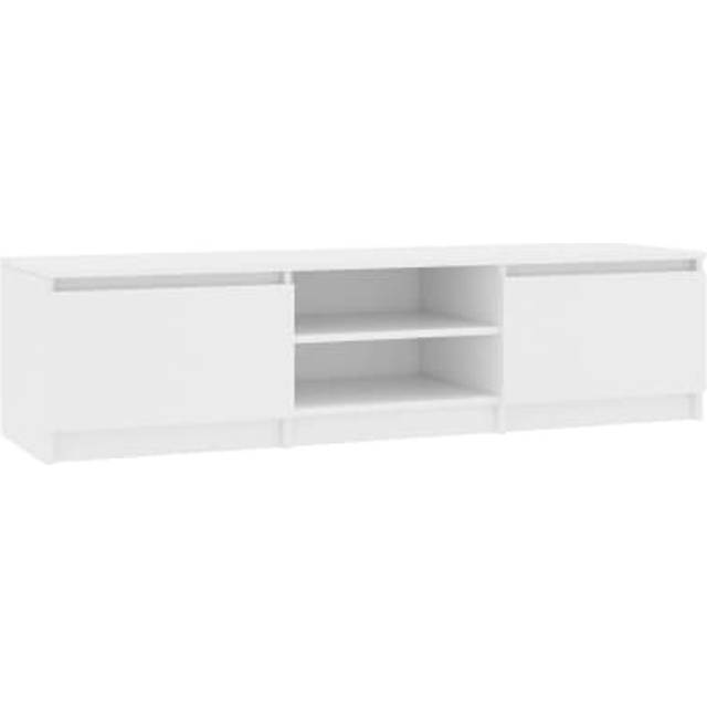 vidaXL TV Cabinet Black 140x40x35.5 cm Engineered Wood