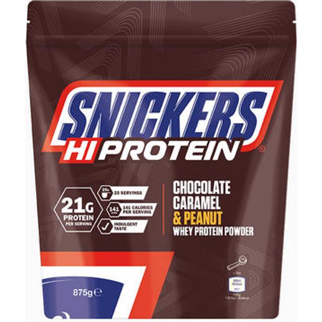 Snickers Höghaltigt Proteinpulver, choklad, karamell och jordnötter - 875g