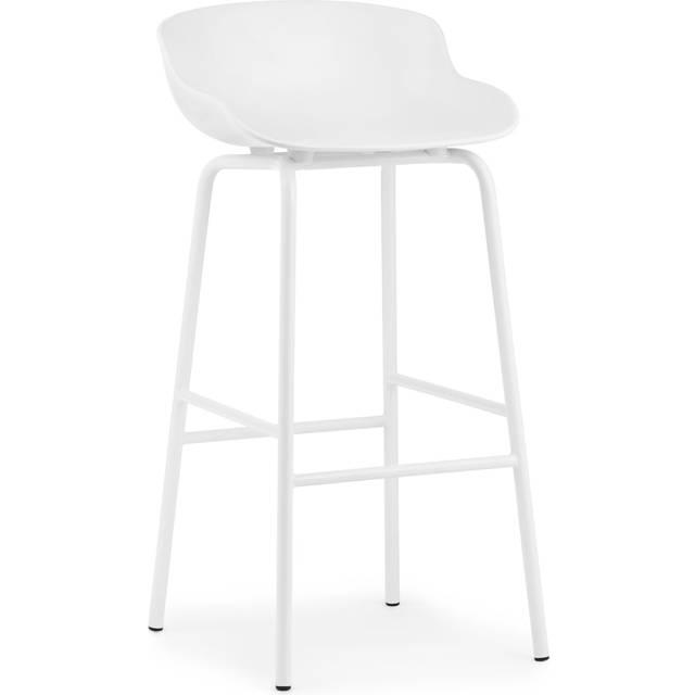 Normann Copenhagen Hyg barstool metal legs 75 cm Black
