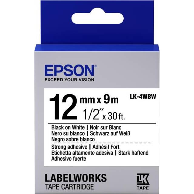 Epson C53S654016 (LK-4WBW) Ribbon, 12mm x 9m