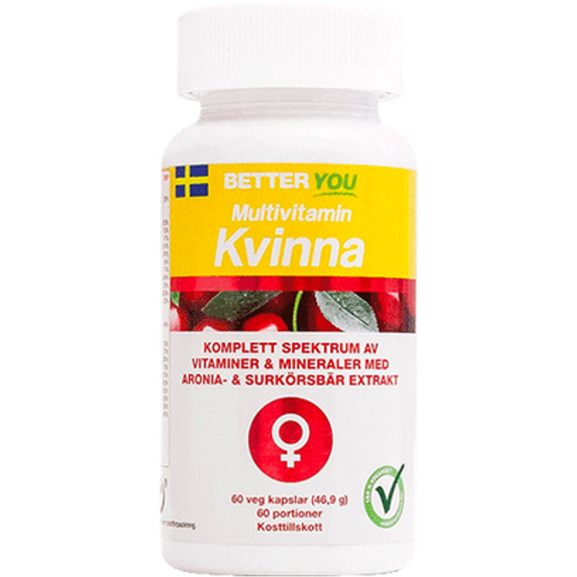 BETTER YOU Better You Multivitamin Kvinna 60 kaps