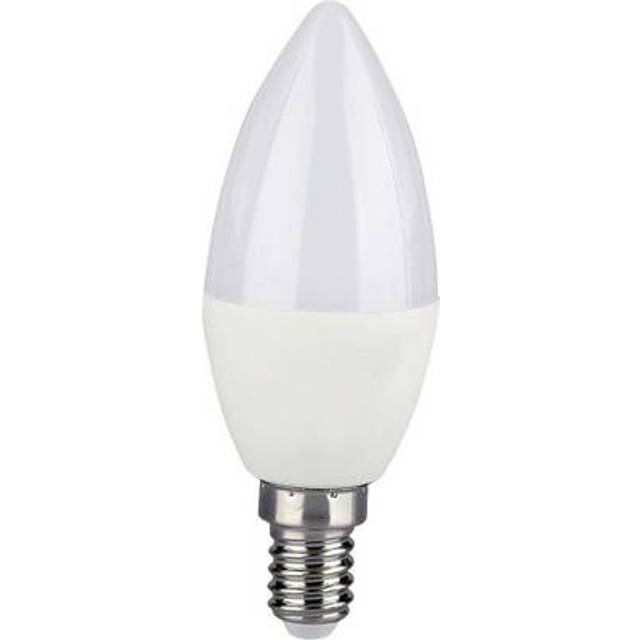VT-5114 4.5W CANDLE BULB COMPATIBLE WITH AMAZON ALEXA AND GOOGLE HOME COLORCODE:RGB+WW+CW E14