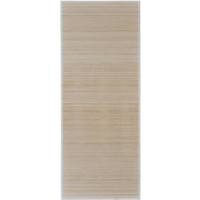 vidaXL Rug 80x300cm Rectangular Natural Bamboo Floor Carpet Area Mat Cushion