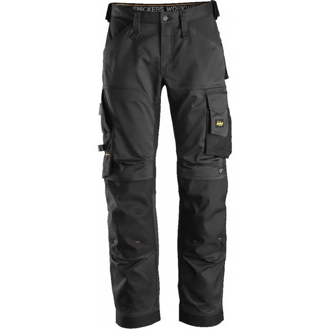 Snickers 6351 Mens Allround Work Stretch Loose Fit Trousers Steel Grey / Black 36" 32"