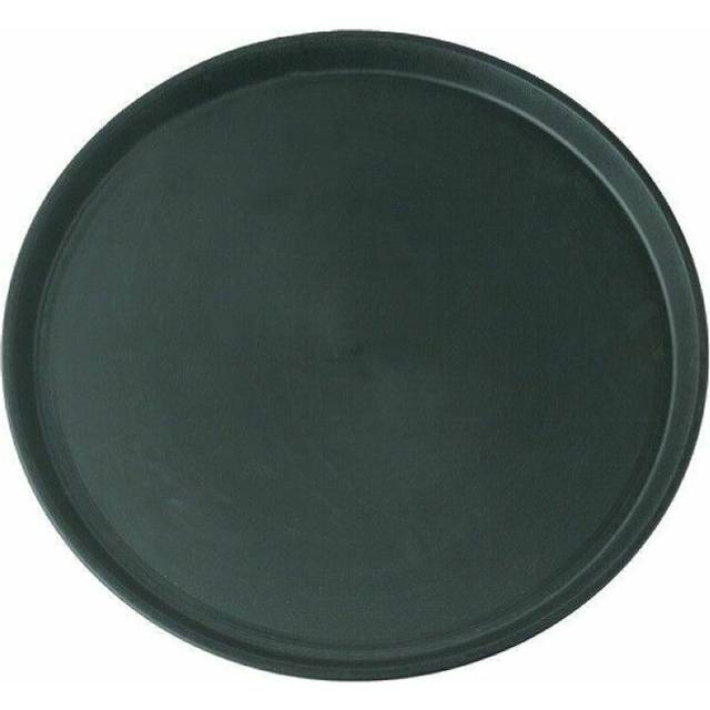 Beaumont 16″ Round Black Non Slip Tray