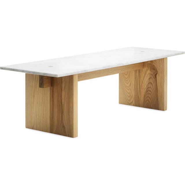 Solid Coffee Table, White Marble