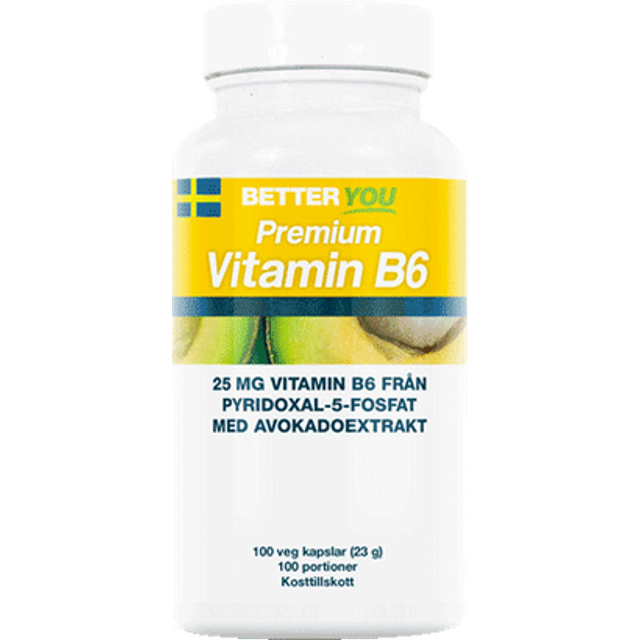 Premium Vitamin B6 100 kapslar