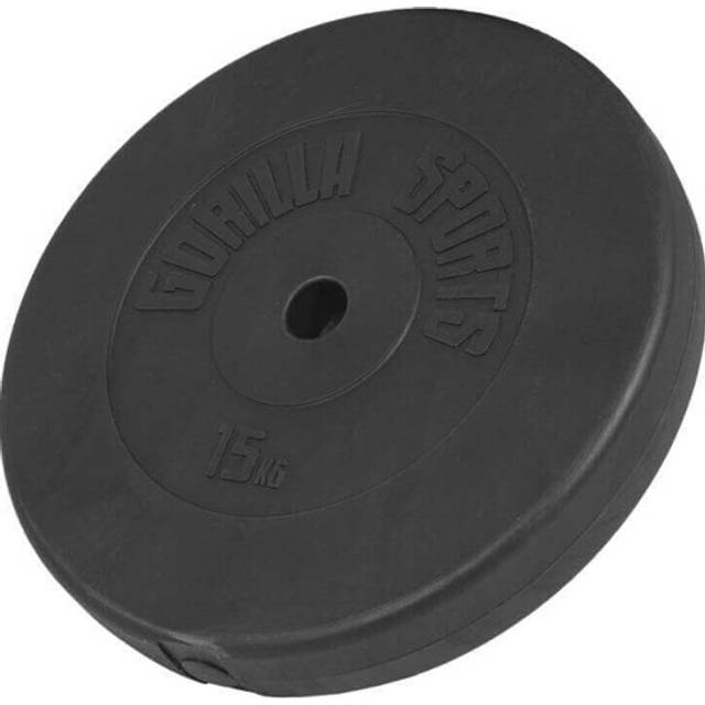 Viktskivor Järn Gorilla Sports Viktskivor Basic 31Mm Cement 15 black