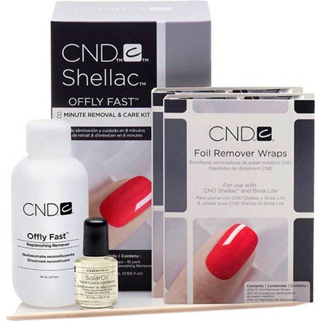 CND Offly Fast Gel Removal Kit &amp; Foil Remover Wraps (1 x 59ml, 1 x