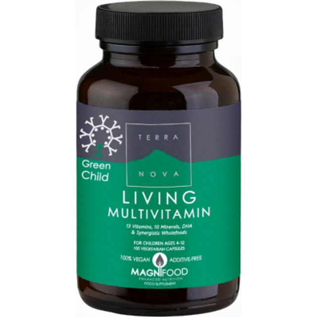 Terranova Green Child Living Multivitamin Vegicaps 100 Vegicaps