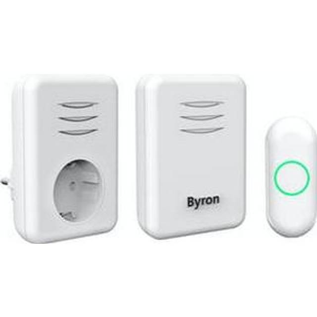 Byron Trådlös dörrklocka Plug-in och portabel