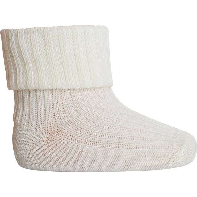 MP DENMARK Wool Rib Baby Socks |Kräm |17/18