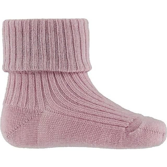 MP DENMARK Wool Rib Baby Socks |Rosa |22/24