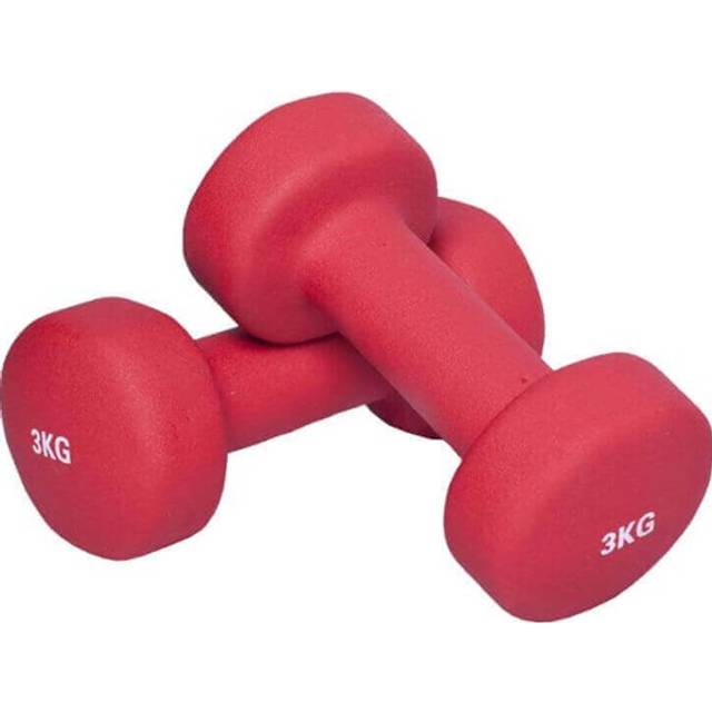 Hantlar Neoprene/Vinyl Gorilla Sports Vinylhantlar 2St 3 red