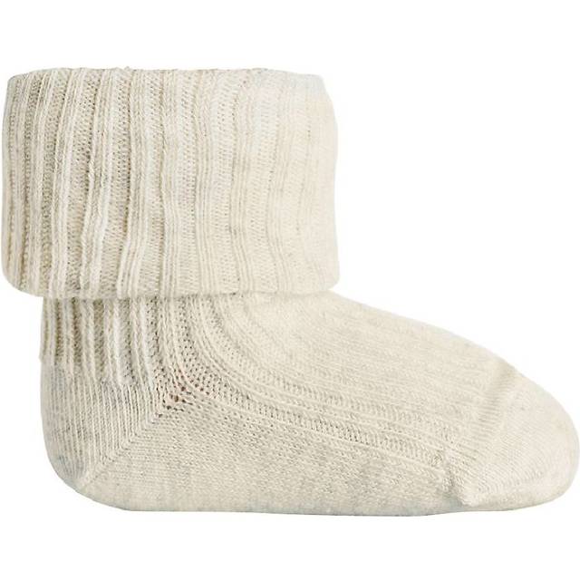 MP DENMARK Cotton Rib Baby Socks |Beige |22/24