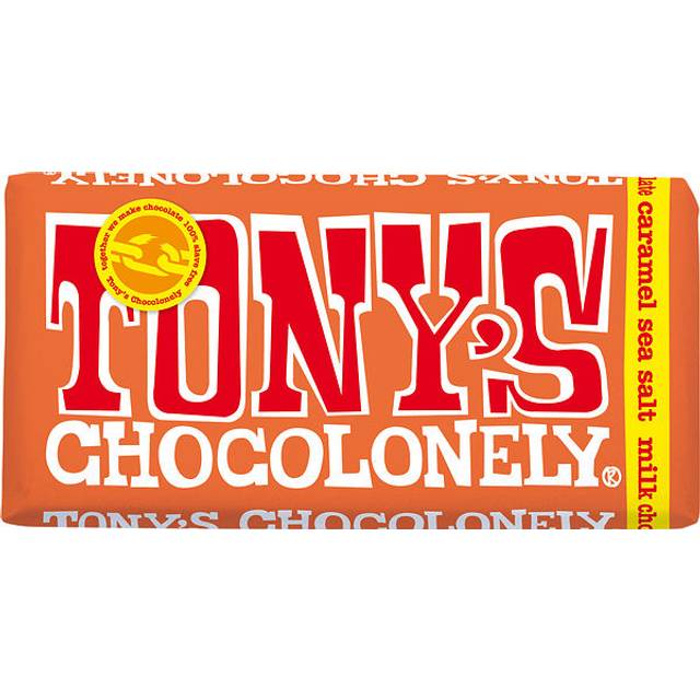 Tony's Chocolonely Fairtrade Milk Chocolate Caramel Sea Salt