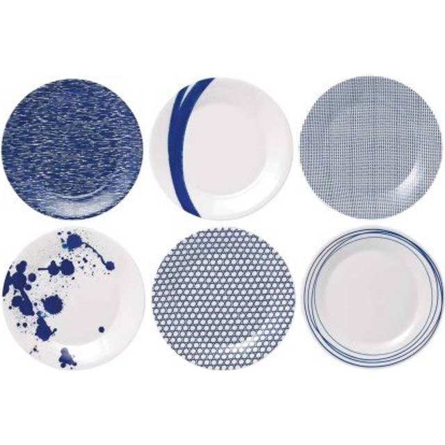 Royal Doulton Pacific plate blue 6 pieces 23 cm