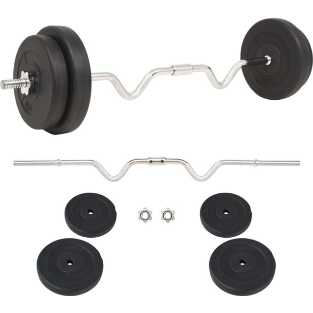 vidaXL Barbell Set 30 kg