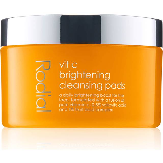 Rodial Vit C Brightening Cleansing Pads - x50 - Brighten & Renew - with Fruit AHAs - Face the Future